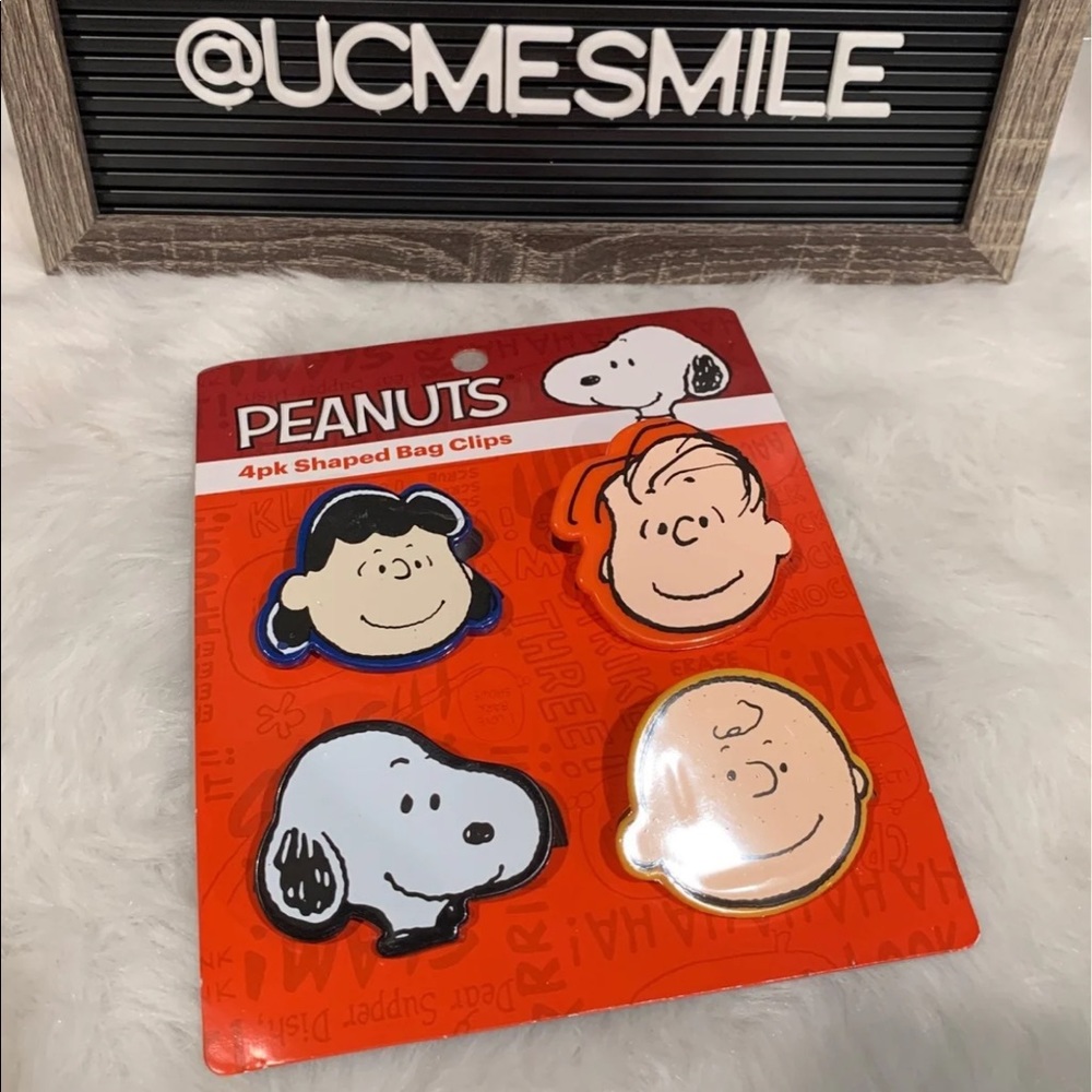 PEANUTS Shaped Bag Clips